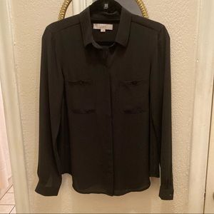 EUC LOFT Black Blouse